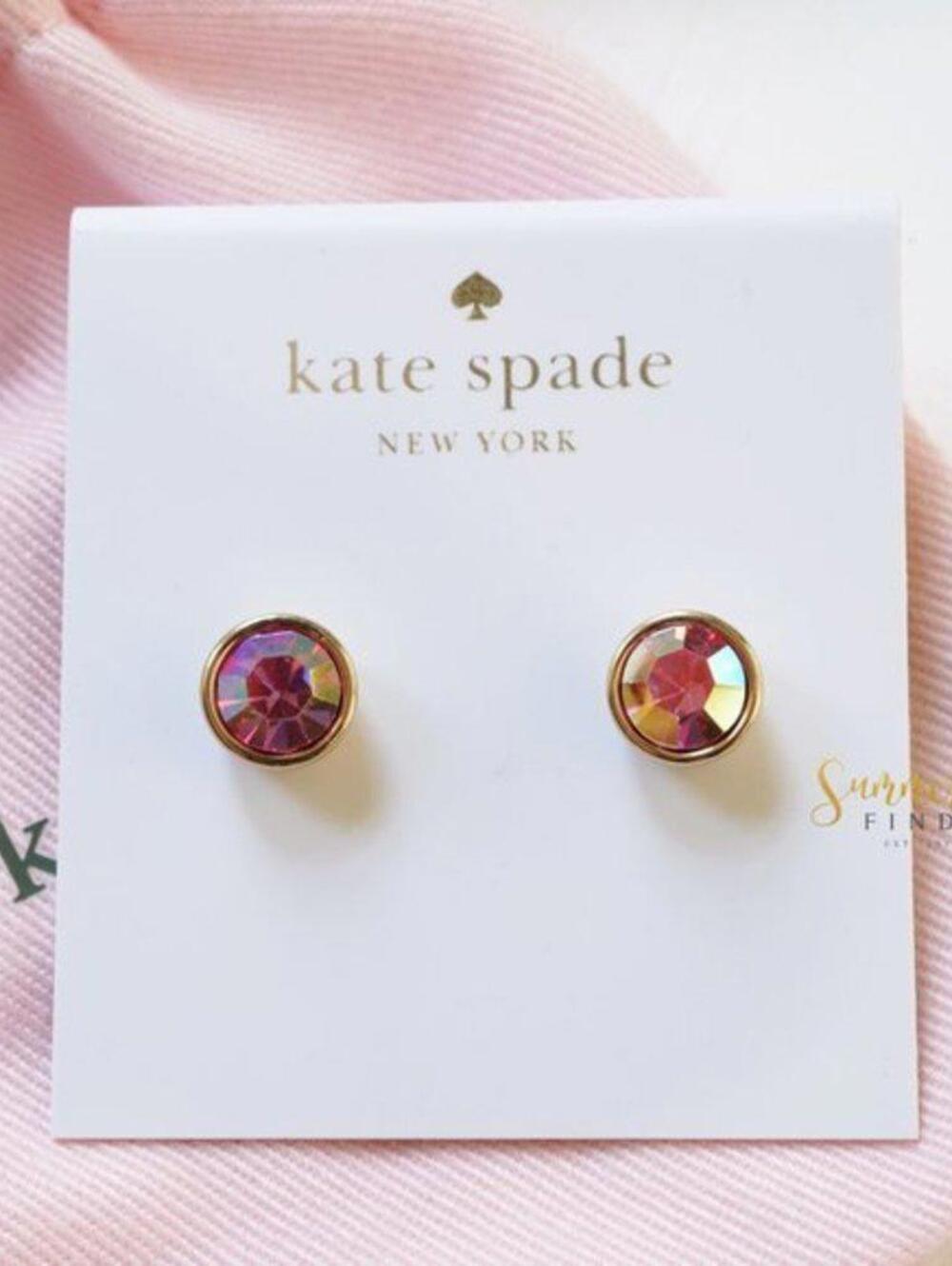 Kate Spade Forever Gems Earrings Pink AB